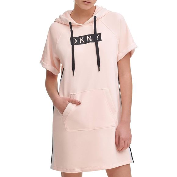 DKNY Womens Short Sleeves Logo Dress Size Small - Picture 1 of 4